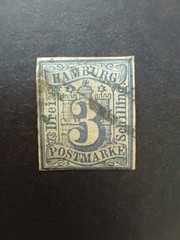 Germany, Hamburg 3 schilling. Michel #4