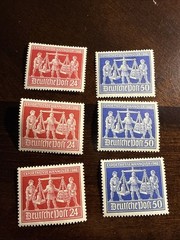 German Stamp SC# 584-585 MH Set Of 3 Each