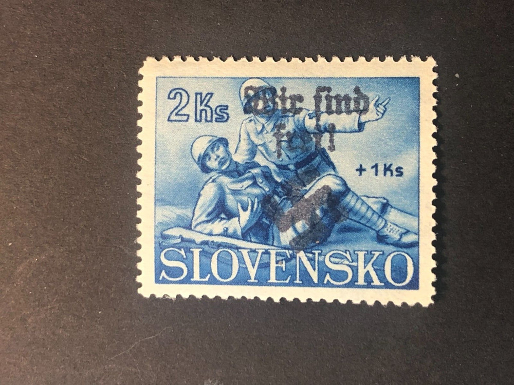 SUDETENLAND WWII Local ovpt OSTRAU 2+1 Ks. MNH /s11 #126