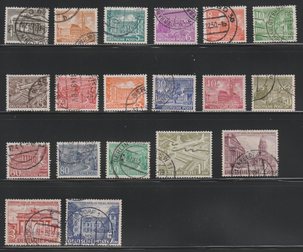 Germany 1949 Sc # 9N 42-60 Used Complete Set