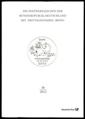 GERMANY FOLDER 2012/36 KINDER TIERE LÖWE FISCH VÖGEL KATZE PAPAGEI