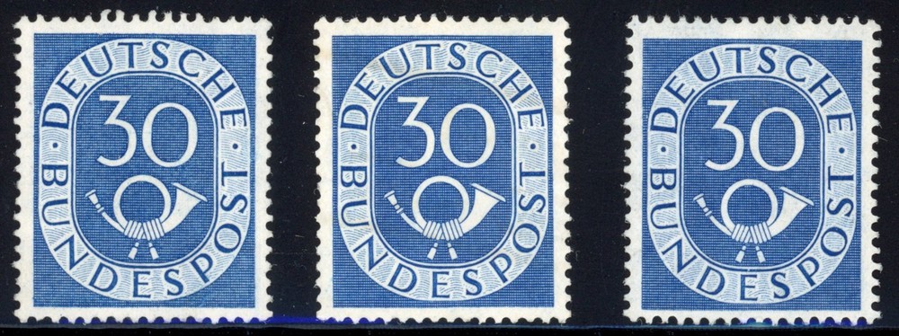 Germany 1951 Scarce 30pf Post Horn Scott# 679 Mint XF OG NH Post Office Fresh