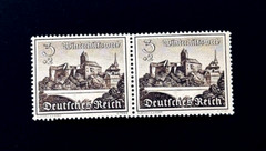 GERMANY Stamp Pair – 1939 Charity Castles Series Semi Postal 3+2pfg. MNH r9