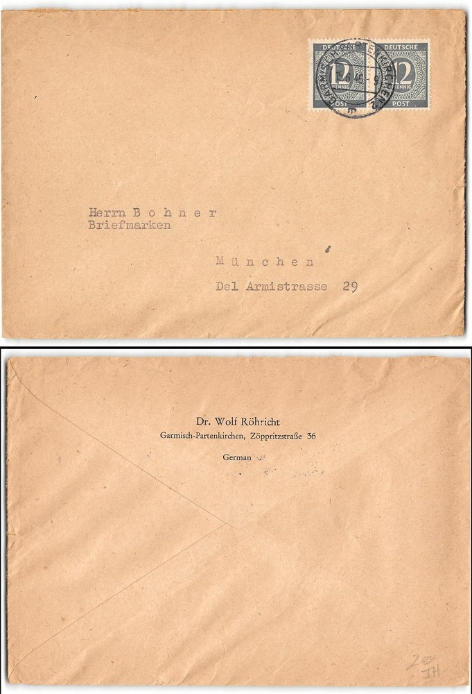 Garmisch, 1945, to Munich