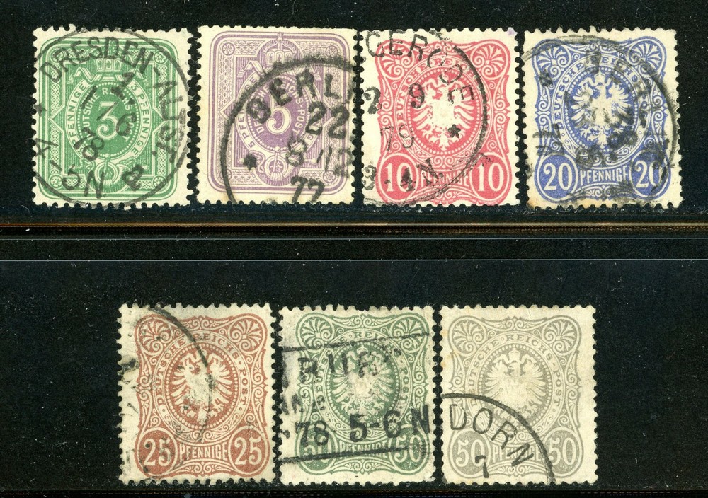 Stamps Germany, Scott # 29-35 used, complete set
