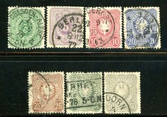 Stamps Germany, Scott # 29-35 used, complete set
