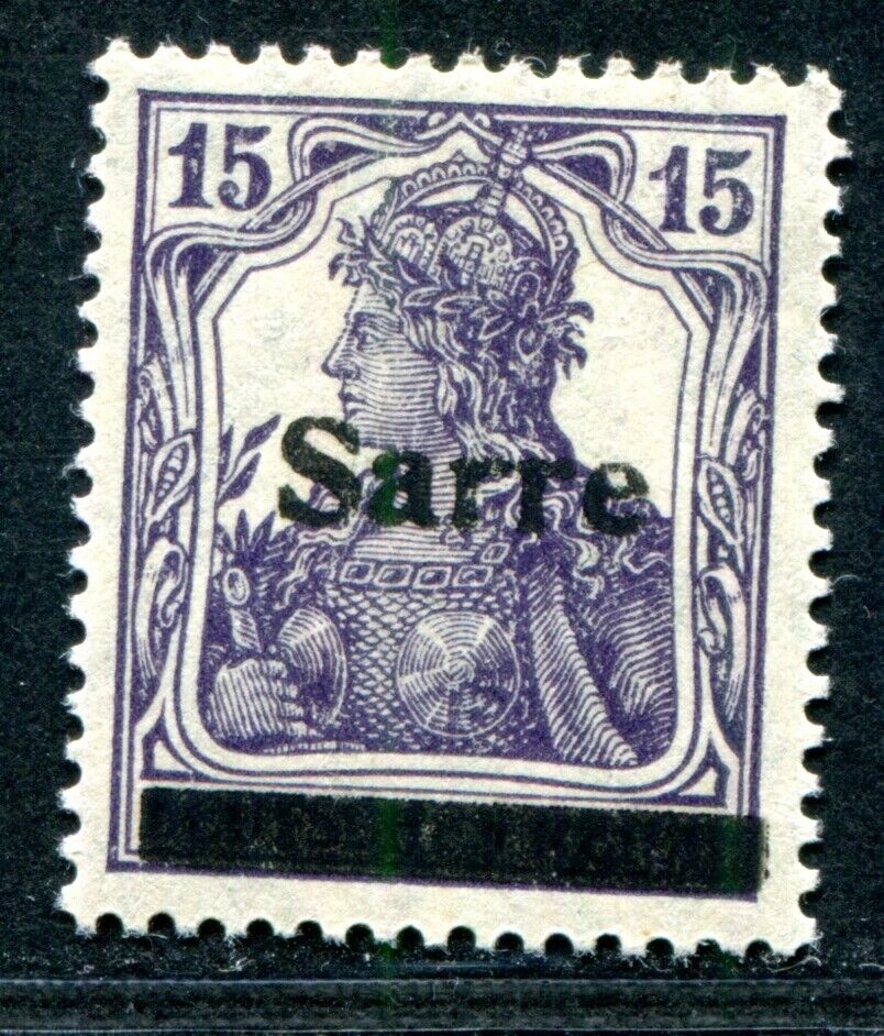 SAAR 1920 7c ** MNH good COLOUR tested BRUN €50 (F3316