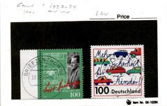 Germany, Postage Stamp, #1953-1954 Used, 199 Sepp Herberger (AE)
