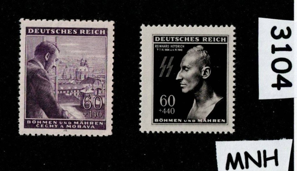 MNH stamp set Hitler birthday & Red cross WWII Germany Third Reich era #3104