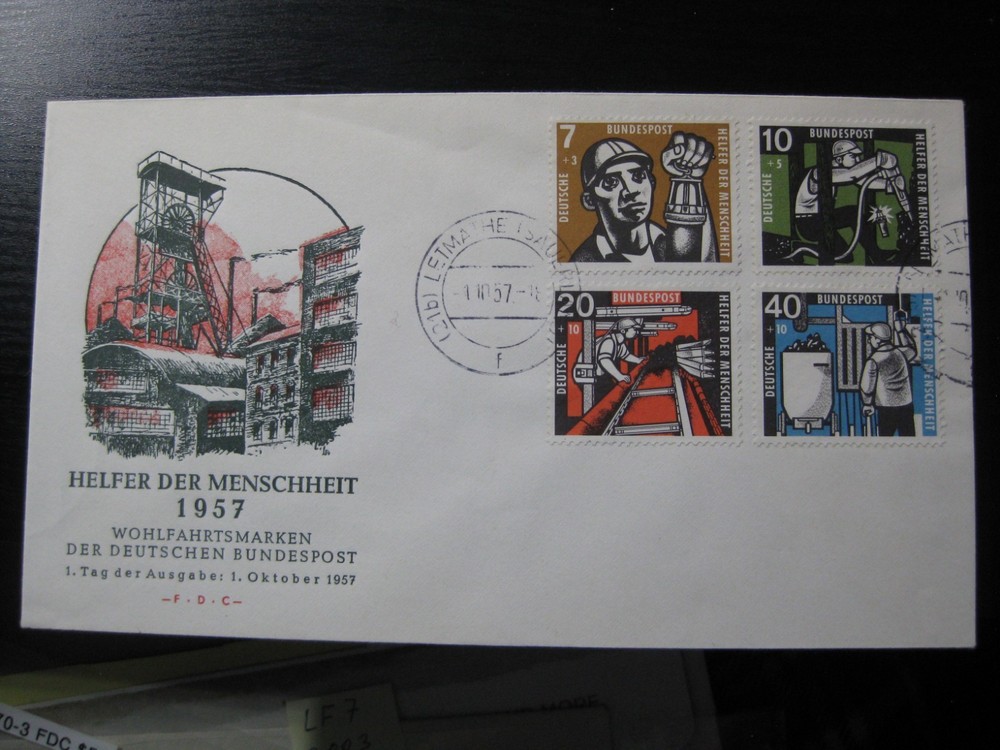 GERMANY Mi. #270-273 used stamps on first day cover (FDC)! CV $78.00