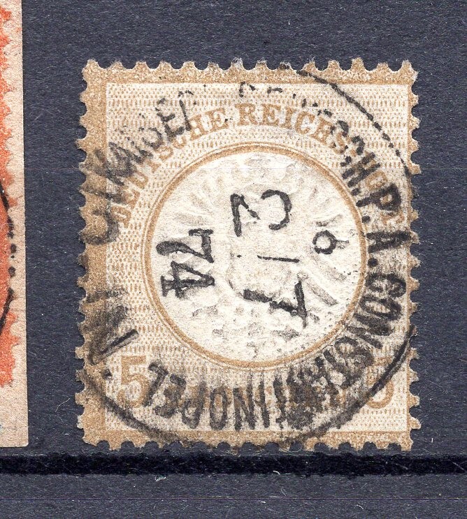Offices in Turkey, 1872 Michel V 22, VF used