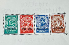 1933 Germany B43 Souvenir Sheet 10th Anniv Welfare Fund MNH Wagner Opera