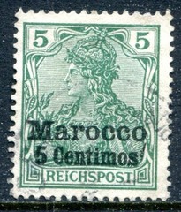 Germany in Morocco 1903 Used #8D