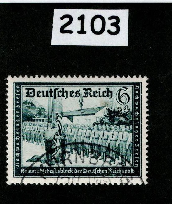 Used stamp B151 1939 Postal & Hitler’s Cultural Fund charity Germany #2103