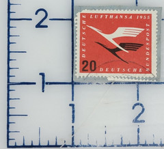 GERMANY ~ Deutrche/Bundespost/Lufthansa ~ 20 Saufend ~ Posted ~ c.1954 ~ B310