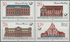 Germany-GDR Historical Postal Buildings 1987 MNH-5 Euro
