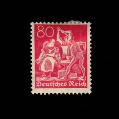 Germany, Scott 145, Iron Workers, 1921, MH, 108944