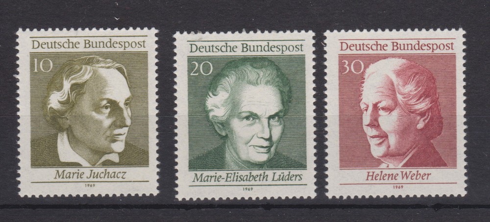 WEST GERMANY MNH STAMP DEUTSCHE BUNDESPOST 1969 WOMEN’S SUFFRAGE EX SG MS1499