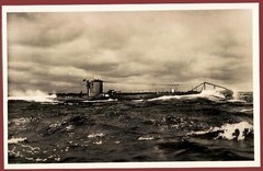German WW2 Third Reich Postcard Kriegsmarine U-Boot