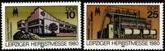 East Germany – DDR – 1980 – Leipzig Autumn Fair Issue Set of 2 NH #2129 – #2130