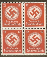 AUTHENTIC Historical Artifact Germany Official Stamp Blocks WWII German MNH 2