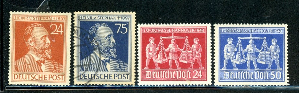 Germany Scott # 578 – MH, 579 – Used, 584, 585 – MH