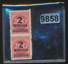 German Reich Michel Numbers # 309 BP a /309BP a III2 Mio on 200 M Rouletted.