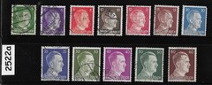 Used stamp collection 1940s Adolf Hitler Third Reich era Germany #2522a