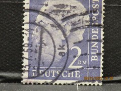 The listing is:(1)1954 Deutsche Dr. Theodor Heuss 2DM Postage Stamp-LH