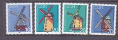 Germany DDR 2227-29 MNH 1981 Various Windmills Full set of 4 Very Fine