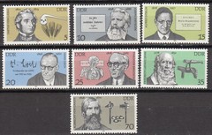DDR #Mi2336-Mi2342 MNH 1978 German Personalities Scientists Authors [1926-1932]