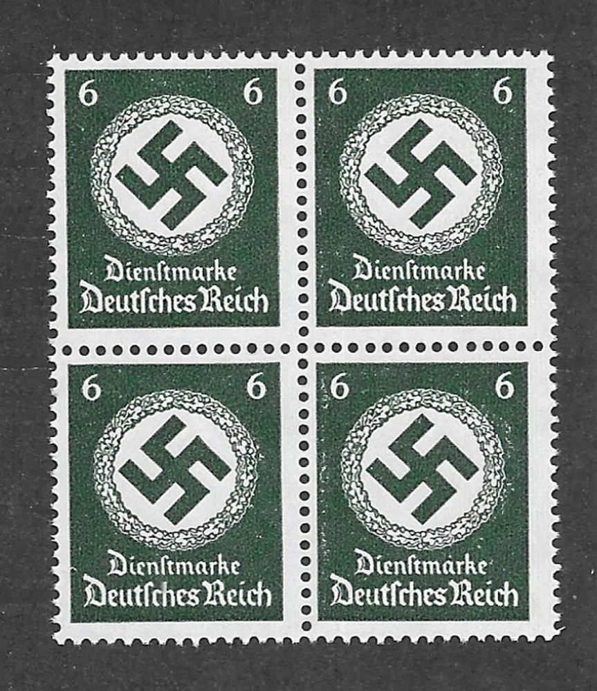 MNH Stamp Block / PF06 Sc 083 1934 / Large WWII Official / Third Reich Germany