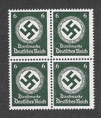 MNH Stamp Block / PF06 Sc 083 1934 / Large WWII Official / Third Reich Germany