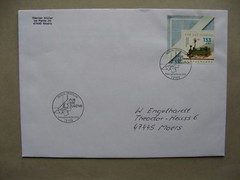 GERMANY BRD, cover FDC 2002, single franking 153 c. toy electric train
