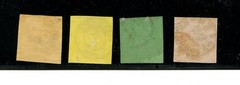 Germany-Wurttemberg #1, 2, 4, 5 (G991) Numerals, used, FFVF, CV$172.25