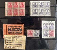 GERMANY – Early Germania Zusammendrucke Combos And Booklet Panes Mint H