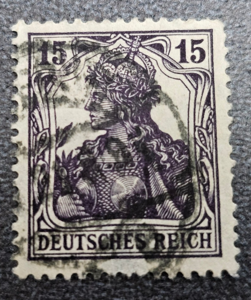 Stamp Germany Reich Germania 15 Pfennig 1920 Mi. Nr. 101 [🇩🇪39627-16]