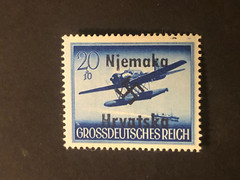 GERMANY CROATIA WWII-propaganda fantasy ovpt, 20+10 Rpf. MNH /s4 #426
