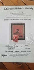 German red 200 mark stamp with 2 million overp8