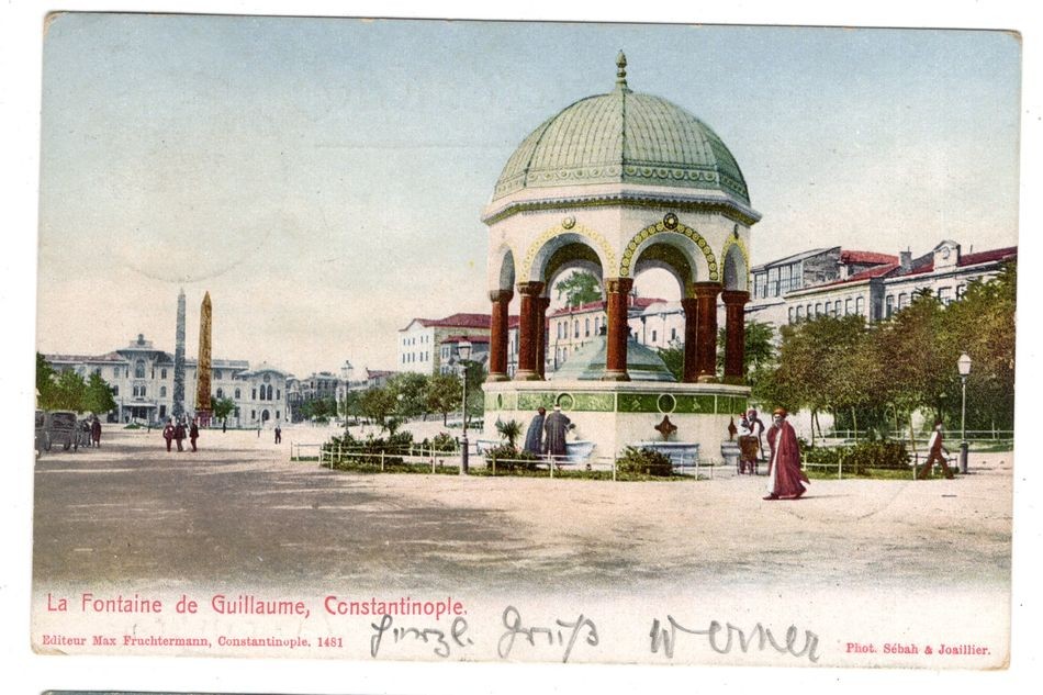 Turkey 1908 AK Fountain Beautiful Postcard (DA8717) Authentic Germany