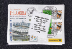`ODZ&GERMANY 8 VERY GOOD DEUTSCHE POST EXHIBITION COVERS LOOK ALL DIFFERENT 879