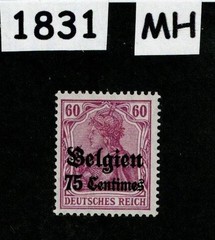 MH Stamp Sc N21 Germany Occupation WWI 1914-1918 Belgium – Belgien #1831