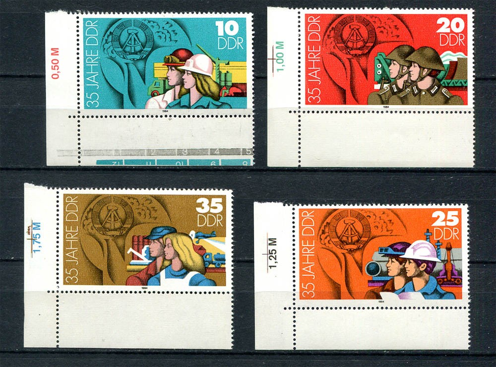 Germany – DDR : 35th Anniversary set of DDR from 1984 – mint NH