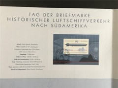 GERMAN POST ART-EDITION 2007/08 LUFTFAHRT ZEPPELIN AVIATION