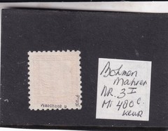 Germany ( Occupation Bohmen und M. Mi. 3 I nice stamp see scan signed cv 480€