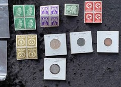 World War II stamps and coins Germany