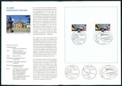 GERMANY FOLDER 2007/04 50 JAHRE BUNDESLAND SAARLAND SAARSCHLEIFE METTLACH