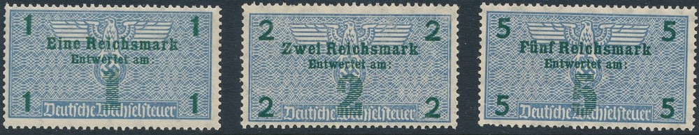 Stamp Germany Revenue WWII 3rd Reich Bill Exchange Fiscal Tax Selection 1 MNH
