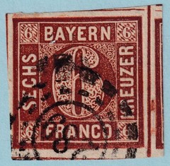 GERMAN STATES – BAVARIA NUMERAL CANCEL 289 – NO FAULTS VERY FINE! – IKT