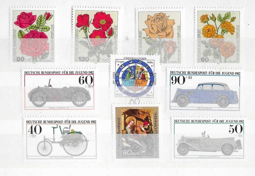 Germany 1982 Set 260603B#10 (MNH, see scan). Perfect quality. SCV $9.15 (2007).